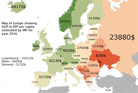 gdp per capita ppp europe